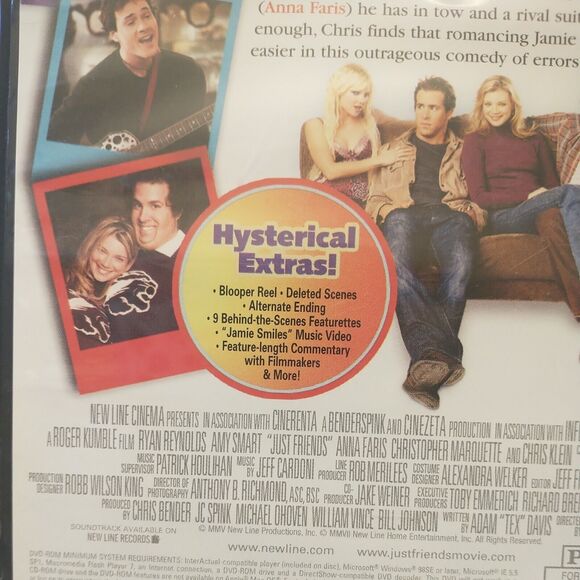 Just friends DVD 2005 Starring Ryan Reynolds, Anna Faris, Amy Smart, Chris Klien - Picture 4 of 4